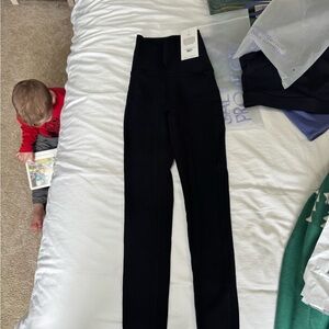 Salt project refine ribbed fearless legging black size S NWT